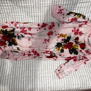 Floral Pink Baby Gown
